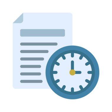 Proje Zaman simgesi vektör illüstrasyon tasarımı