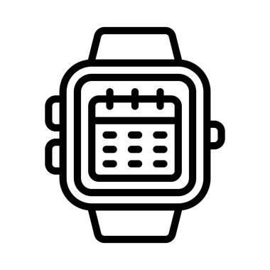 Akıllı Saat Takvim simgesi çizimi 