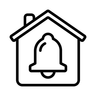 bildirim çanı simgesi, vektör illüstrasyonu basit tasarım