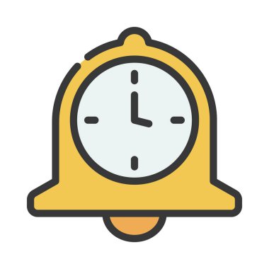 bildirim çanı simgesi, vektör illüstrasyonu basit tasarım