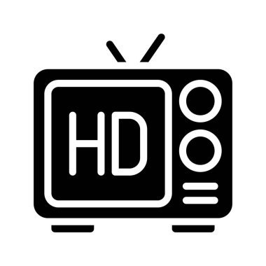  HD TV simgesi vektör işareti
