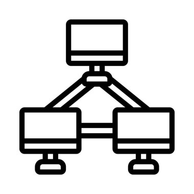 Küme Hesaplama simgesi vektör illüstrasyon tasarımı