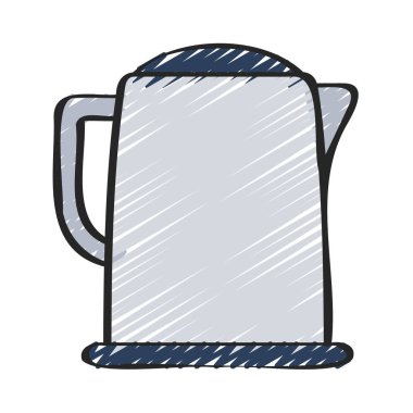 Kettle ağ simgesi vektör illüstrasyonu