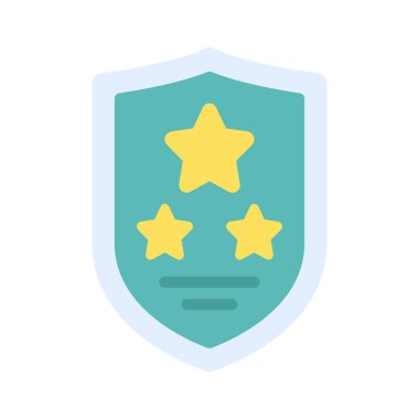 Basit Kalkan simgesi, vektör illüstrasyonunu incele