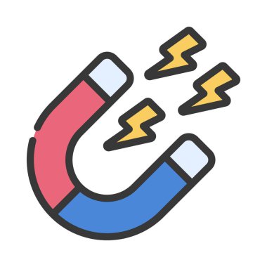 Manyetik Güç Ağı vektör çizimi