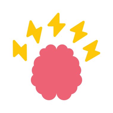 Beyin Fırtınası Web simgesi vektör illüstrasyonu