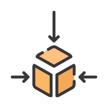 Engelleme zinciri vektör çizgisi simgesi tasarımı