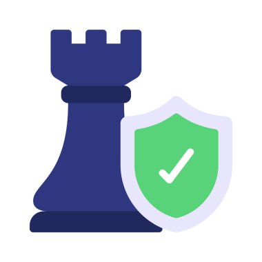 strateji web simgesi vektör illüstrasyonu