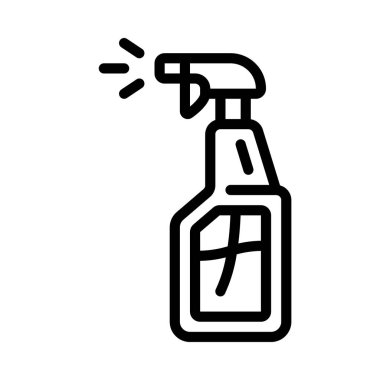 Dezenfektan düz simge, vektör illüstrasyonu 