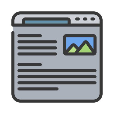 Günlük simgesi vektör illüstrasyon tasarımı