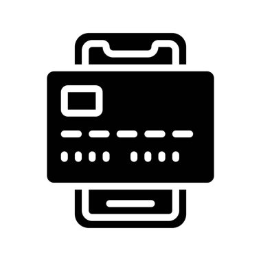 Kredi kartı web simgesi vektör illüstrasyonu