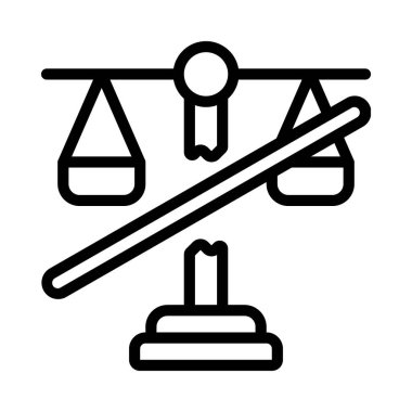 Law düz simgesini kır, vektör illüstrasyonuName 