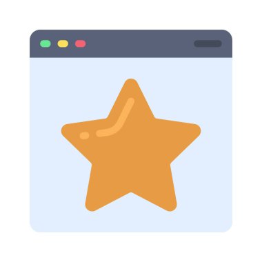 Ekran vektör illüstrasyonlu yıldız