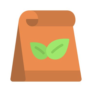 Vejetaryen Paket Paketi simgesi, vektör illüstrasyonu