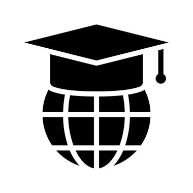 Çevrimiçi eğitim web simgesi, vektör illüstrasyonu                 