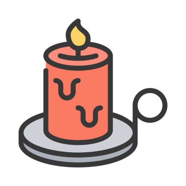 Yanan Mum kutsal kişilerin resmi, vektör çizim 