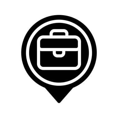 iş web simgesi vektör illüstrasyonu