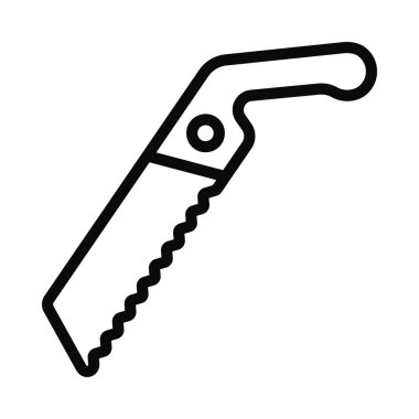 Küçük El Testere simgesi, vektör illüstrasyonu basit tasarım