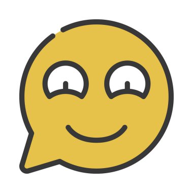 Mutlu Emoji vektör illüstrasyon tasarımı