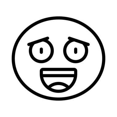 Özet biçiminde mutlu gülen yüz simgesi simgesi