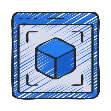 Web sitesi simgesi, vektör illüstrasyonu basit tasarım