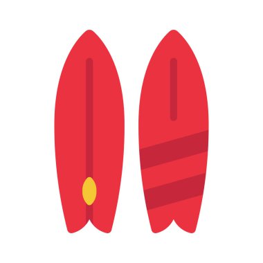 Sörf Tahtaları simgesi vektör illüstrasyon tasarımı