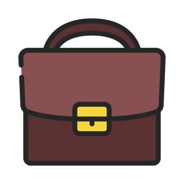 İş Evrak Çantası Web simgesi vektör çizimi