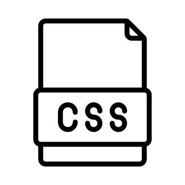 CSS dosya simgesini, vektör çizim