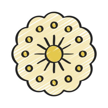 Şekerleme düz simgesi, vektör illüstrasyonu 