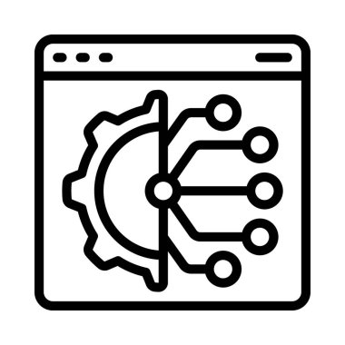  Teknoloji simgesi vektör illüstrasyon tasarımı