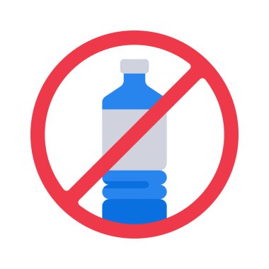 Plastik Şişe ikonu vektör çizimi yok