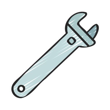 Anahtar araç simgesi, düz biçim