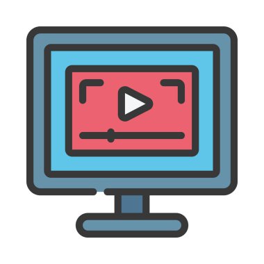 Çevrimiçi Öğretim Ağı vektör illüstrasyonu