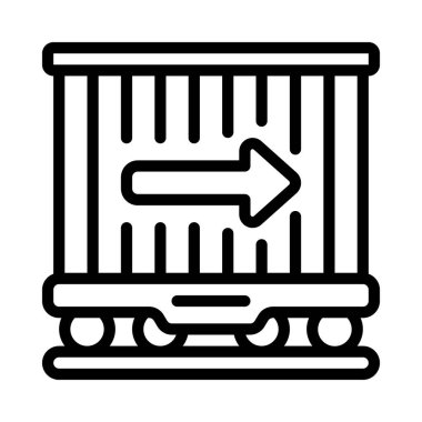 Teslimat kutusu vektör simgesi 