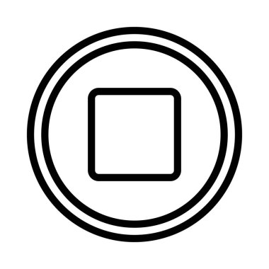 Düğme simgesi, vektör illüstrasyonu basit tasarım