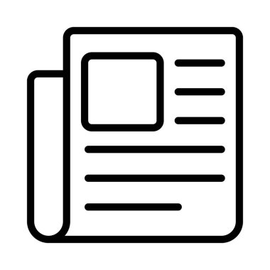 News App simgesi vektör illüstrasyon grafik tasarımı     