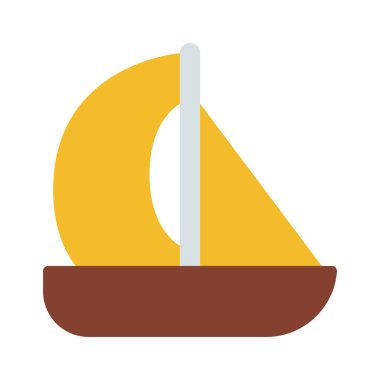  Tekne simgesi, basit vektör çizim