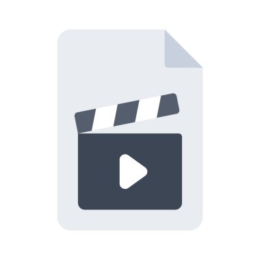 Film Dosyası simgesi, vektör illüstrasyonu