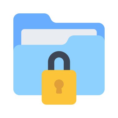 Kilitli Ayarlar simgesi, vektör illüstrasyonu 