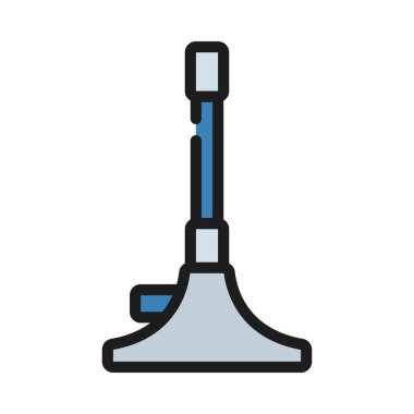 Bunsen Burner web simgesi vektör illüstrasyonu