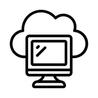 Web Ev Sahipliği ikon vektör illüstrasyon tasarımı