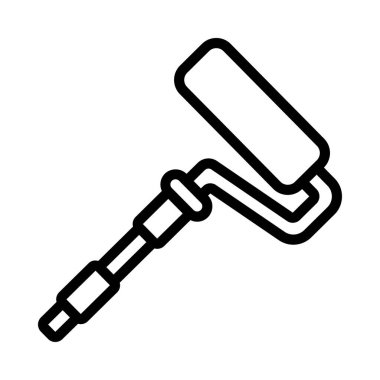 Teleskopik Roller ikon vektör illüstrasyon tasarımı