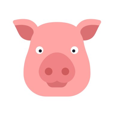 Domuz ikonu vektör illüstrasyonu