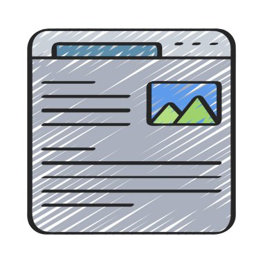 Günlük simgesi vektör illüstrasyon tasarımı