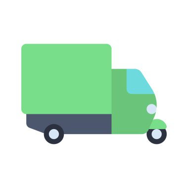 Tuk Tuk düz simgesi, vektör illüstrasyonu 