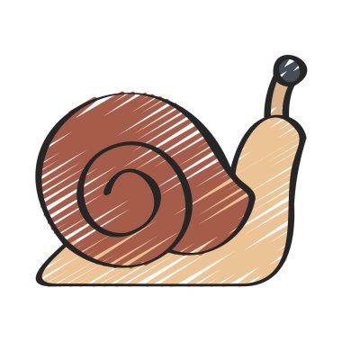 Salyangoz Web simgesi basit tasarım