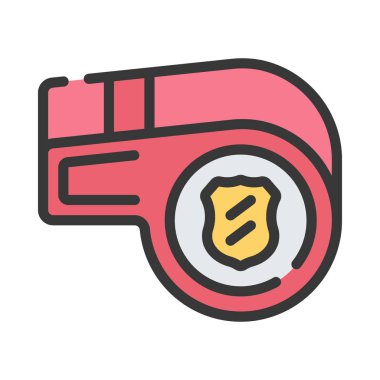 Islık simgesi vektör çizimi tasarımı