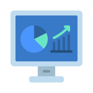 Rekabetçi Analiz simgesi, vektör illüstrasyonu basit tasarım