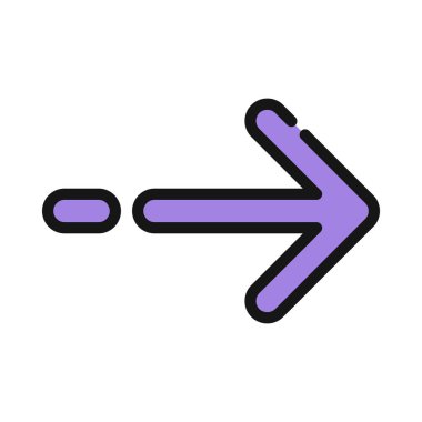  Sağ yön ok ikonu vektör illüstrasyonu 