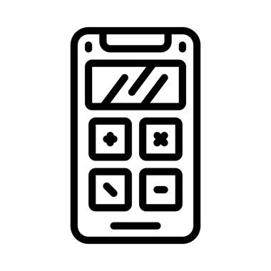 hesap makinesi simgesi, vektör illüstrasyon tasarımı 